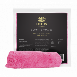 Pink Buffing Towel 550gsm